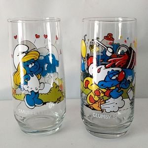 1982 Smurf glasses